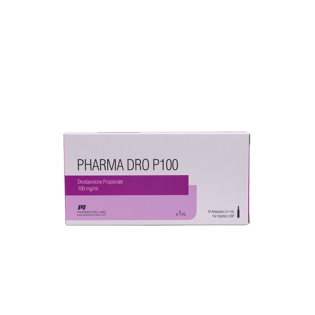 [001010041] PHARMA DRO P 100  - Drostanolone Propionate - 100 MG/ML - 10 X 1 ML AMPULE - Pharmacom LABS