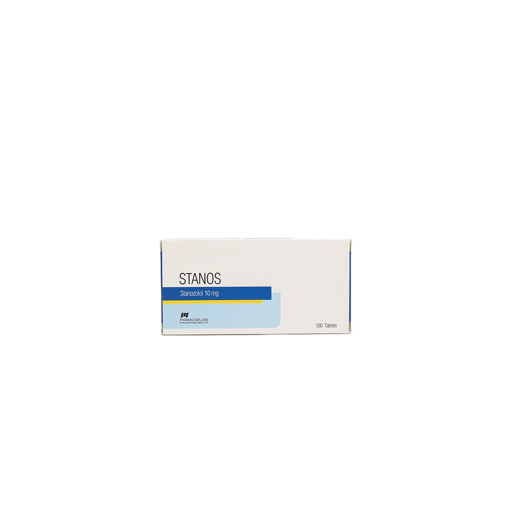 [001140068] Stanos 10  - Stanozolol - 10 MG / pill  - 100 Tablets Blisters Box  - Pharmacom LABS