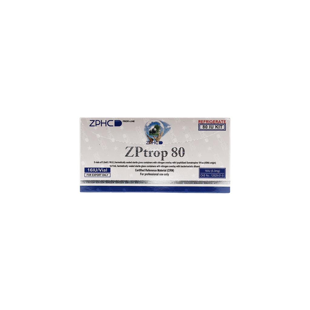 [002060045] ZPTROP 80 IU  - Somatropin (2-8 C) -  16 IU / VIAL - 5 VIALS - ZPHC PHARMA