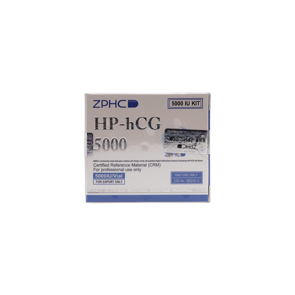 [002070052] HP-HCG  - Human chorionic gonadotrophin - 5000 IU / VIAL - 1 VIAL - ZPHC PHARMA