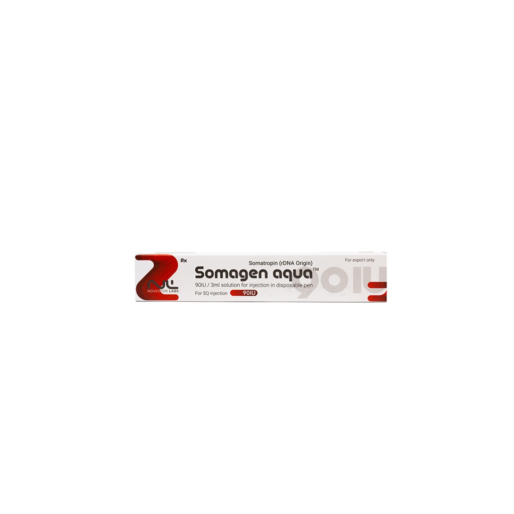 [003060040] SOMAGEN AQUA  - Somatropin (2-8 C) - 90 IU / PEN - 30 MG / 3 ML PEN - Thaiger Pharma