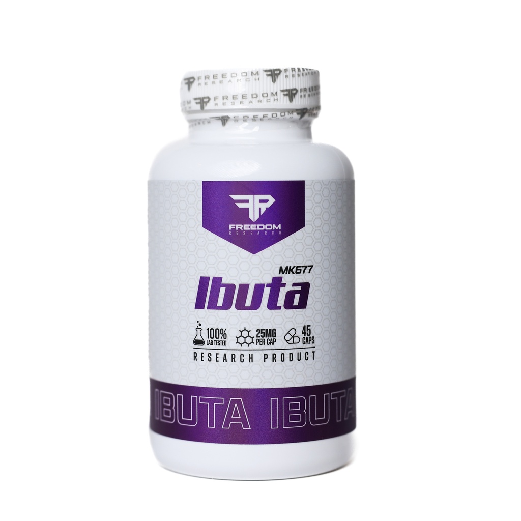 [006140011] IBUTA -HGH   - MK677 - 25 MG / pill - 45 CAPSULES Bottle - FREEDOM RESEARCH