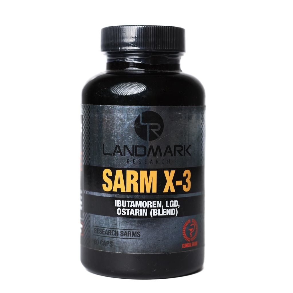 [010140003] SARM X-3 - SARMs Blend - 75 MG / pill - 60 CAPSULES Bottle - LANDMARK RESEARCH