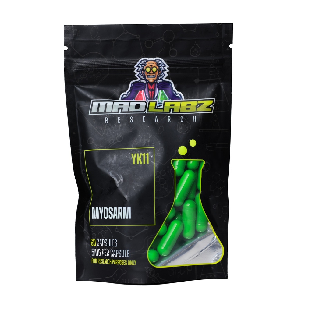 [011140002] MYOSARM  - YK 11 Myostatin - 5 MG / pill - 60 CAPSULES PACKET - MADLABZ RESEARCH
