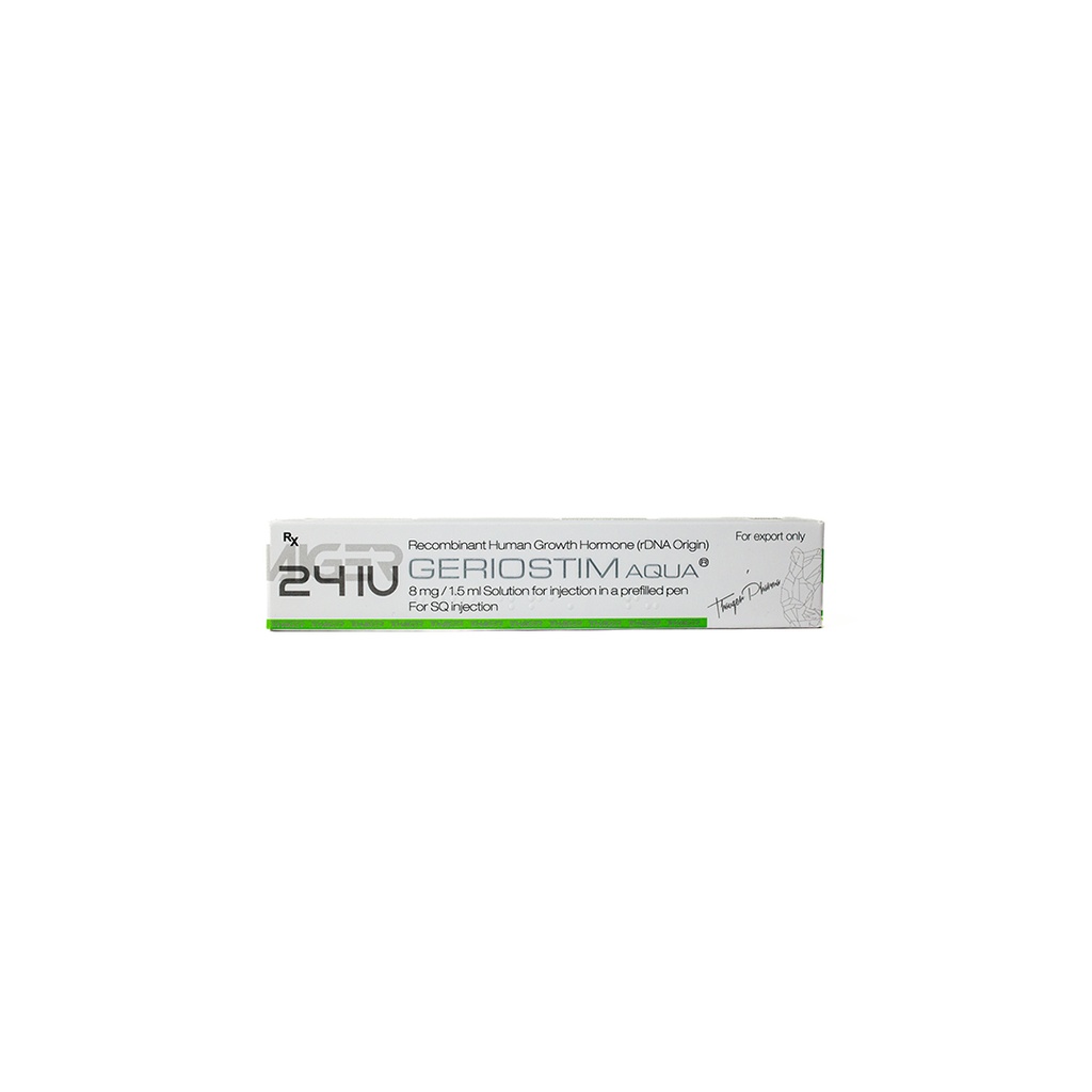 [003060051] 24 IU - GERIOSTIM AQUA - RECOMBINAT Human Growth Hormone (rDNA Origin) (2-8 C) - 24 IU / PEN - 8 MG / 1.5 ML PEN - Thaiger Pharma