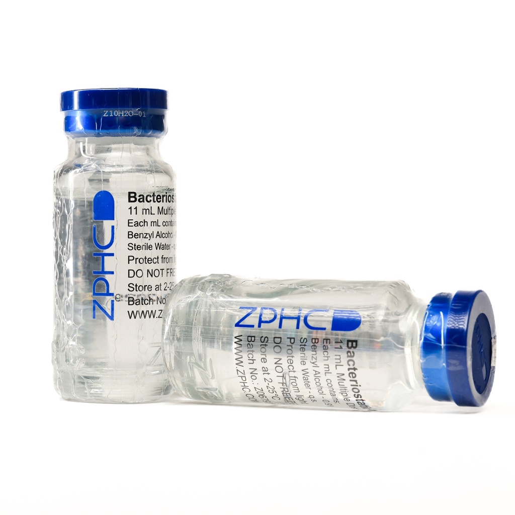 [002070100] Bacteriostatic Water FOR Fragment - Sterile with 0.9% Benzyl Alcohol and 0.6% Acetic Acid - 0.9% & 0.6% / VIAL - 11 ML VIAL - ZPHC PHARMA