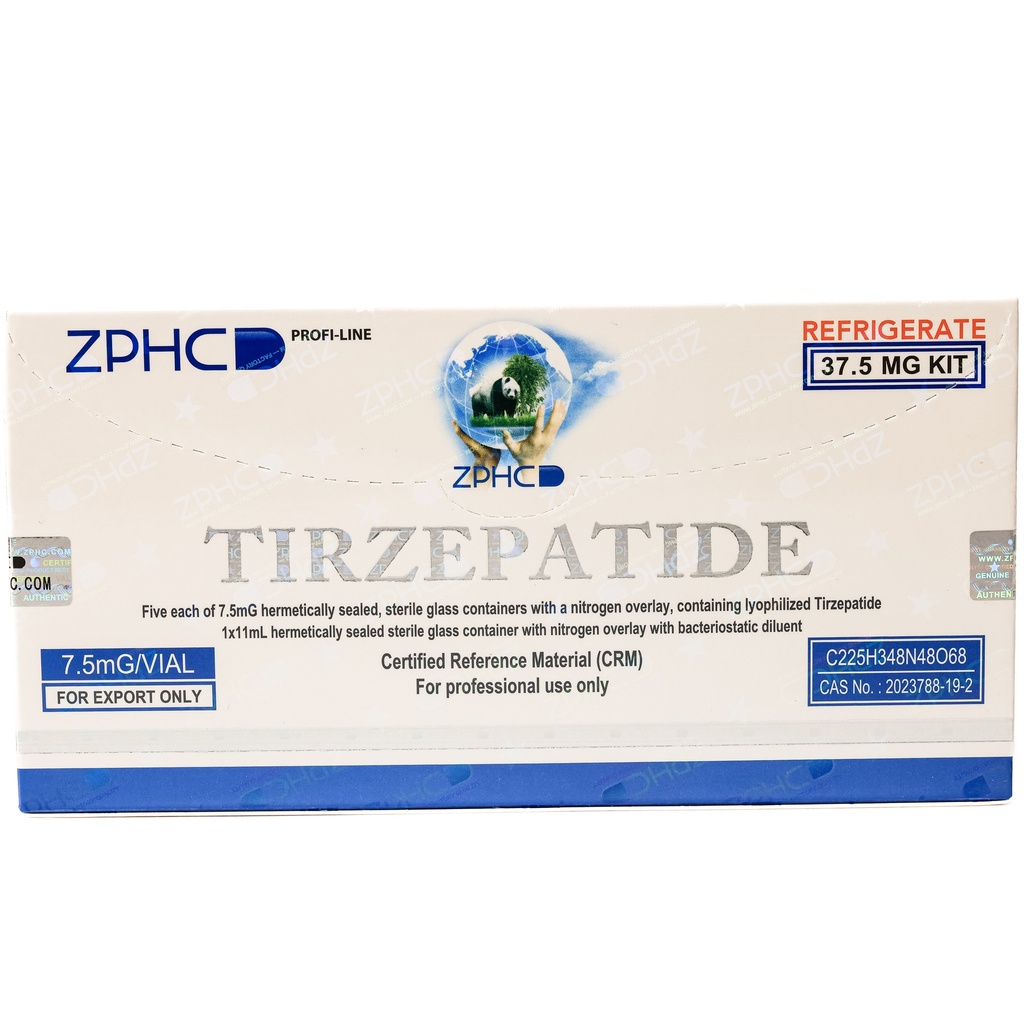 [002090102] Tirzepatide 37.5 MG KIT - 7.5 MG / VIAL - 5 VIALS - ZPHC PHARMA