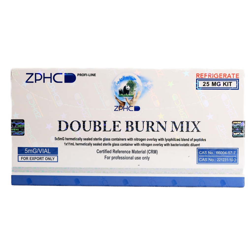 [002110123] DOUBLE BURN MIX  - AOD2.5MG+FRAG2.5MG (2-8 C) - 5 MG / VIAL - 5 VIALS - ZPHC PHARMA