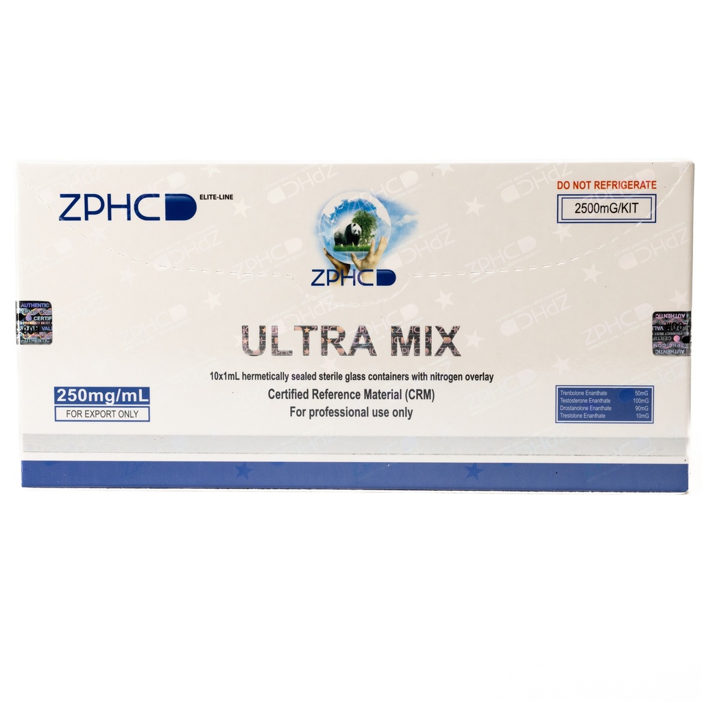 [002010130] ULTRA MIX  - Tren E 50,Test E 100, Masteron E 90, Trestolone E 10 - 250 MG/ML - 10 X 1 ML AMPULE - ZPHC PHARMA