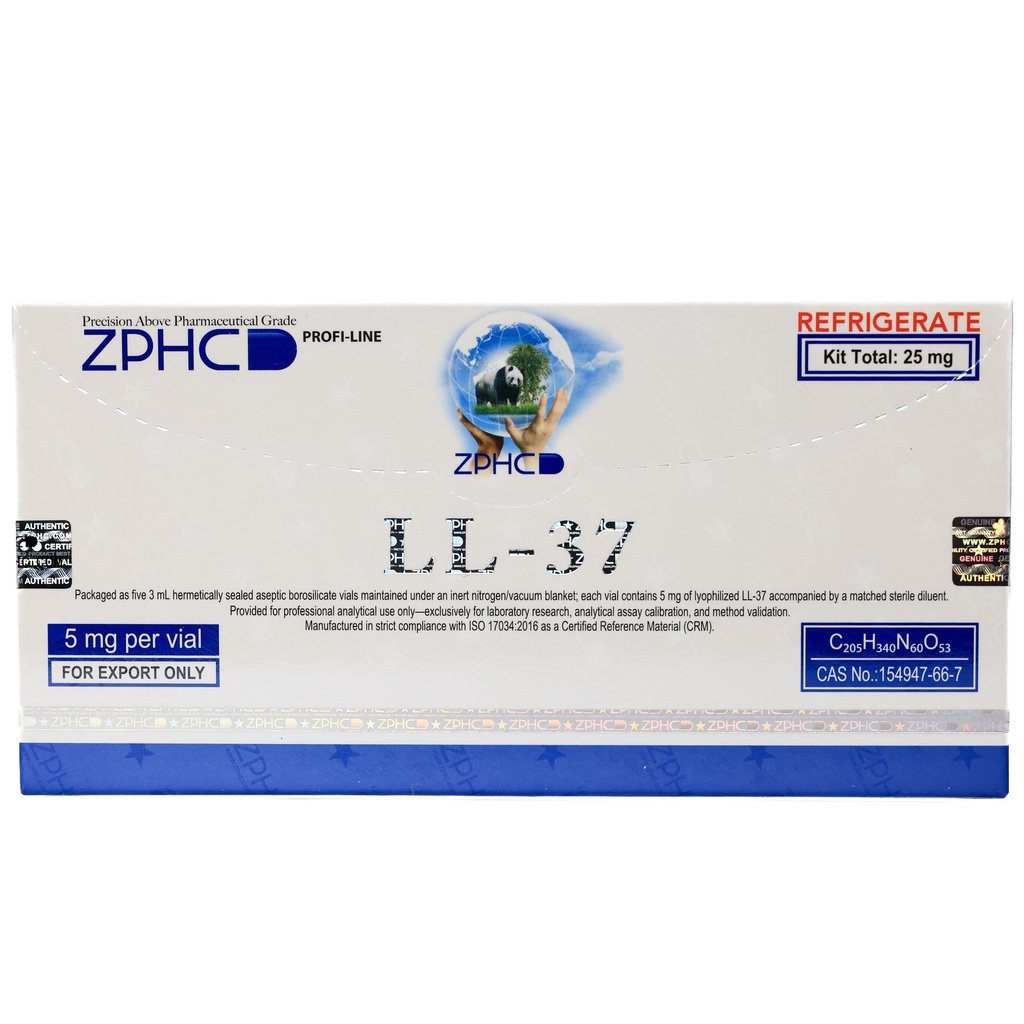 [002070153] LL-37 - 25 MG (2-8 C) - 5 MG / VIAL - 5 VIALS - ZPHC PHARMA