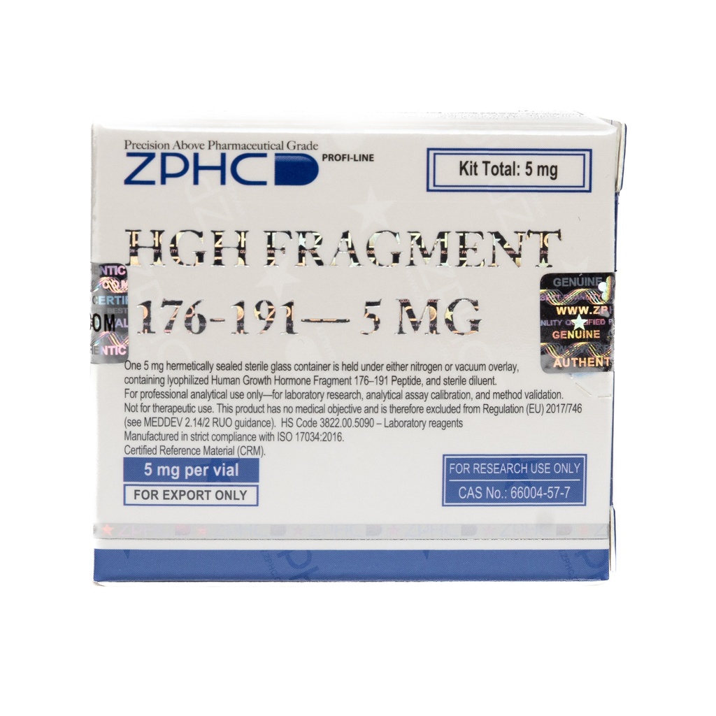 [002110161] HGH FRAGMENT 176-191aa (5MG) - (2-8 C) - 5 MG / VIAL - 1 VIAL - ZPHC PHARMA