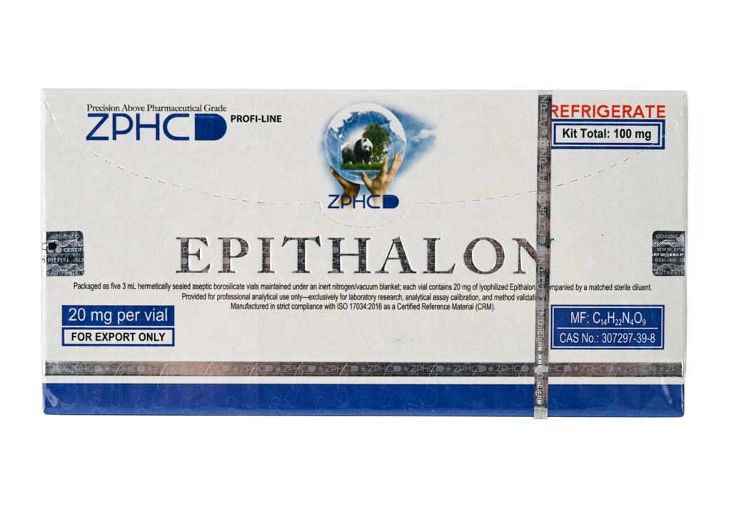 [002070170] EPITHALON 100 MG - (2-8 C) - 20 MG / VIAL - 5 VIALS - ZPHC PHARMA