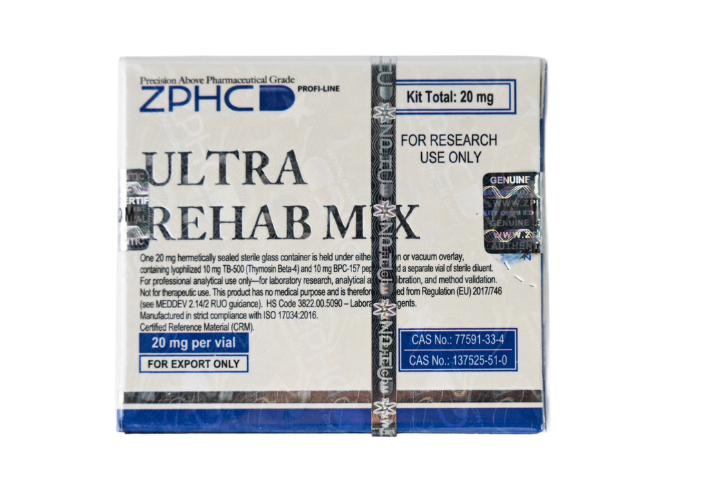 [002130177] ULTRA REHAB MIX 20 MG - BPC157 10MG+TB500 10MG (2-8 C) - 20 MG / VIAL - 1 VIAL - ZPHC PHARMA
