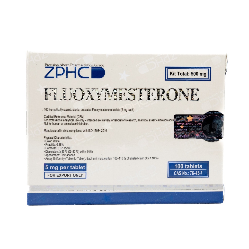 [002140197] FLUOXYMESTERONE - 5 MG / pill  - 100 Tablets Blisters Box  - ZPHC PHARMA
