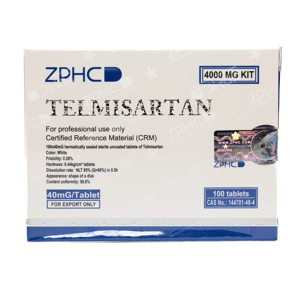 [002140202] TELMISARTAN - 40 MG / pill - 100 Tablets Blisters Box  - ZPHC PHARMA