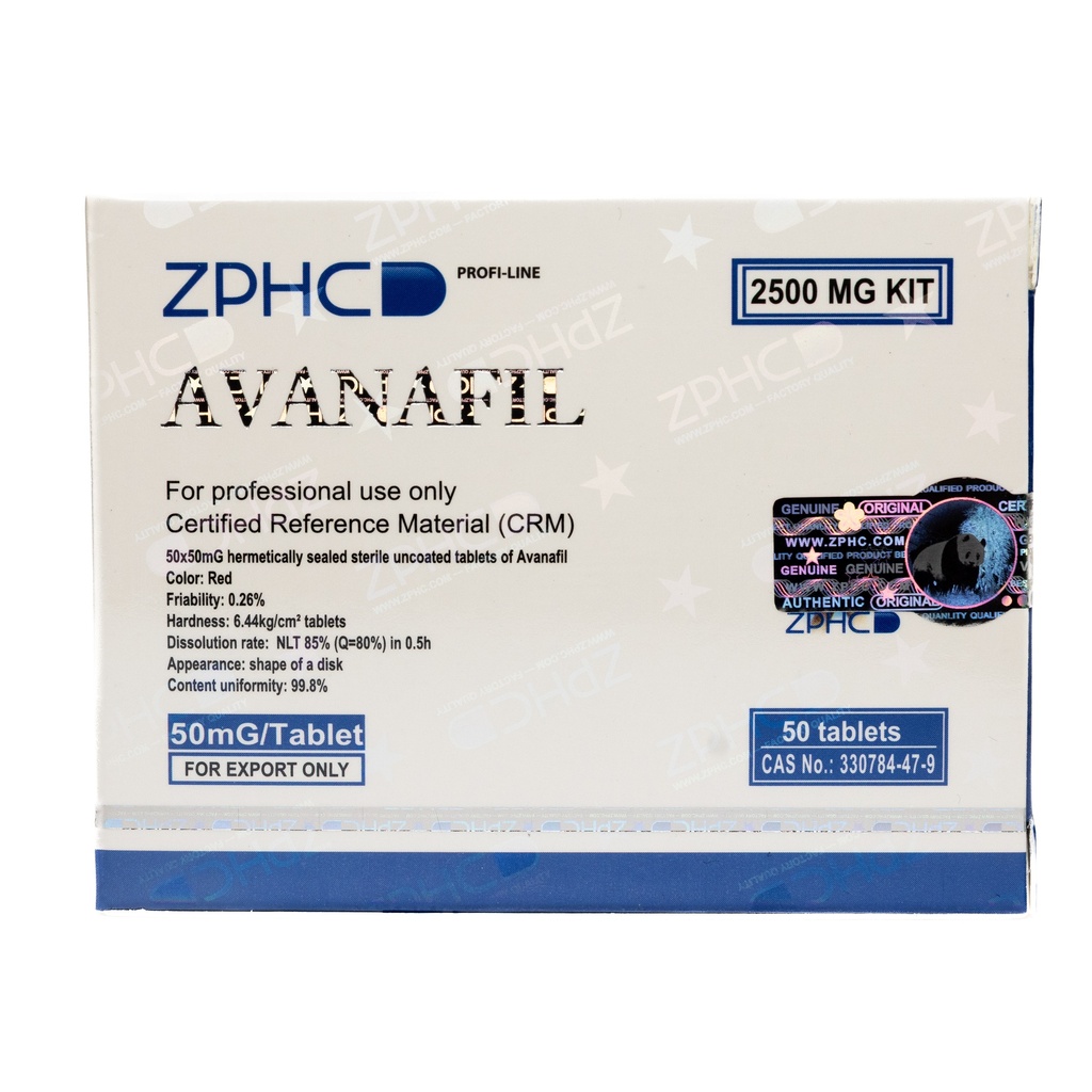[002014206] AVANAFIL - 50 MG / pill - 50 Tablets Blisters Box  - ZPHC PHARMA