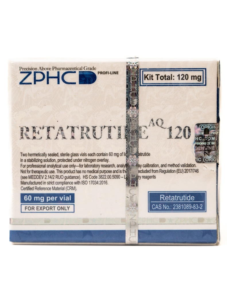 [002100216] RETATRUTIDE 120 MG KIT AQ - 60 MG / VIAL - 2 VIALS - ZPHC PHARMA