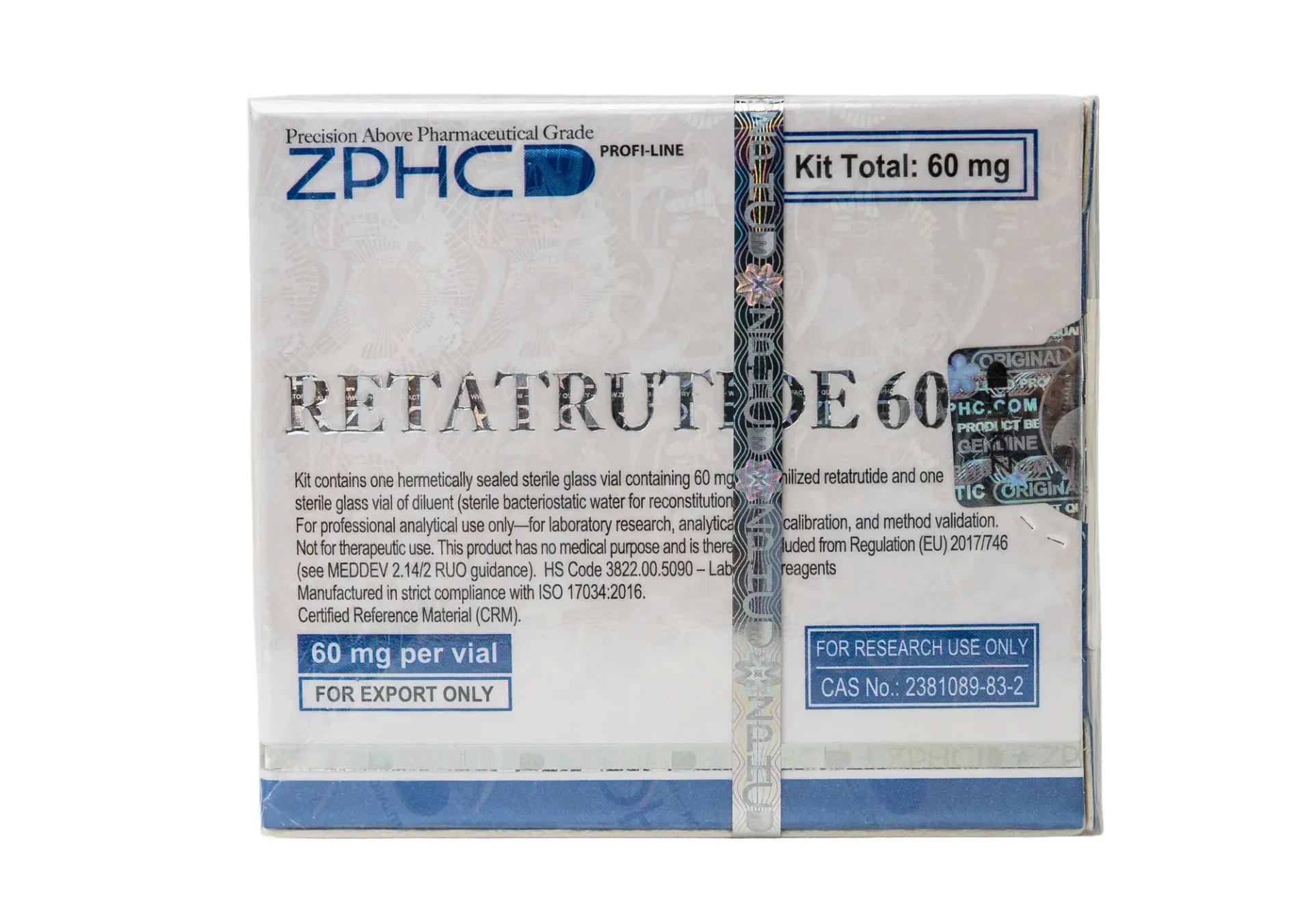 [002100217] RETATRUTIDE 60 MG  - 60 MG / VIAL - 1 VIAL - ZPHC PHARMA