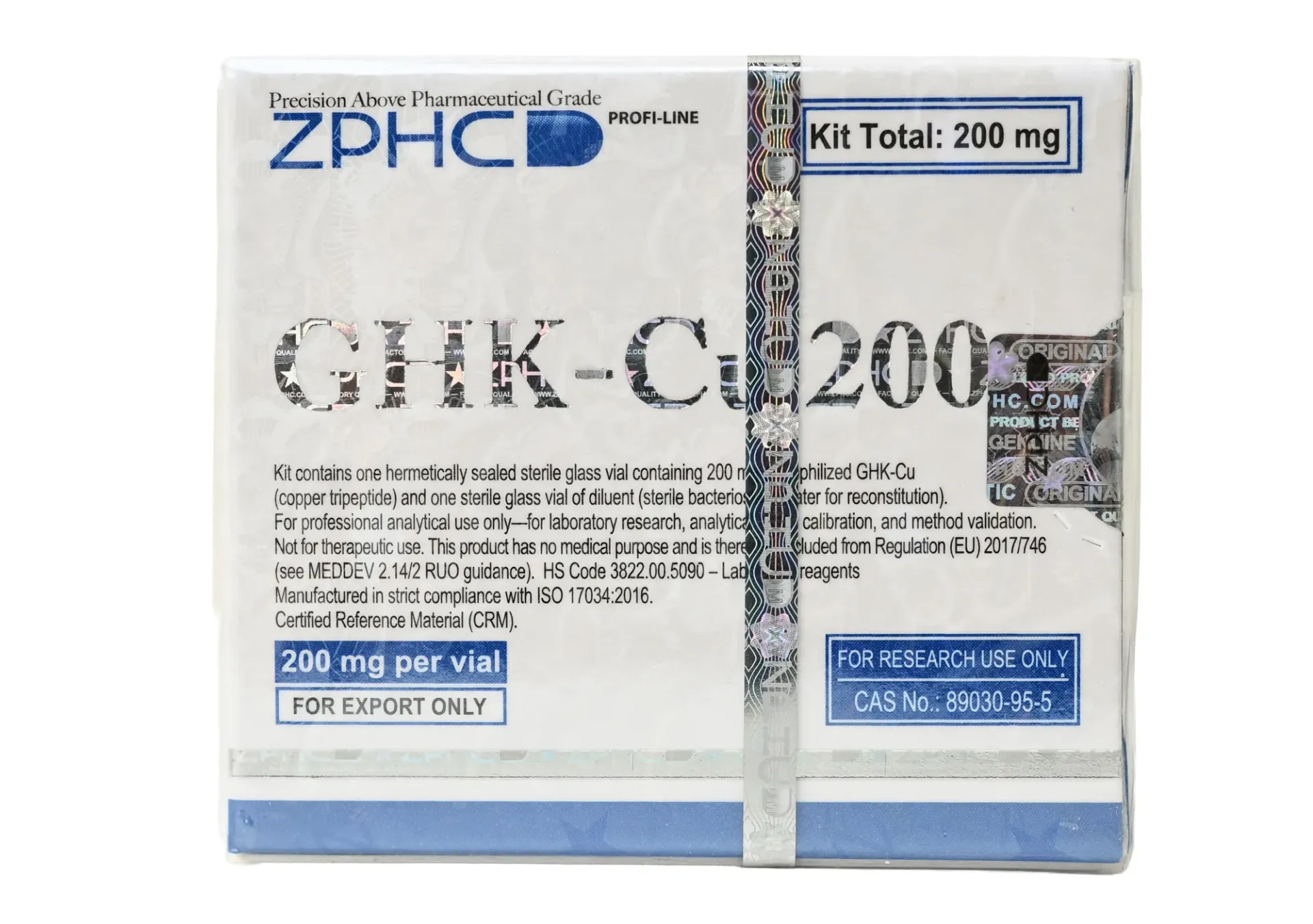 [002070221] GHK-Cu 200 MG - (2-8 C) - 200 MG / VIAL - 1 VIAL - ZPHC PHARMA