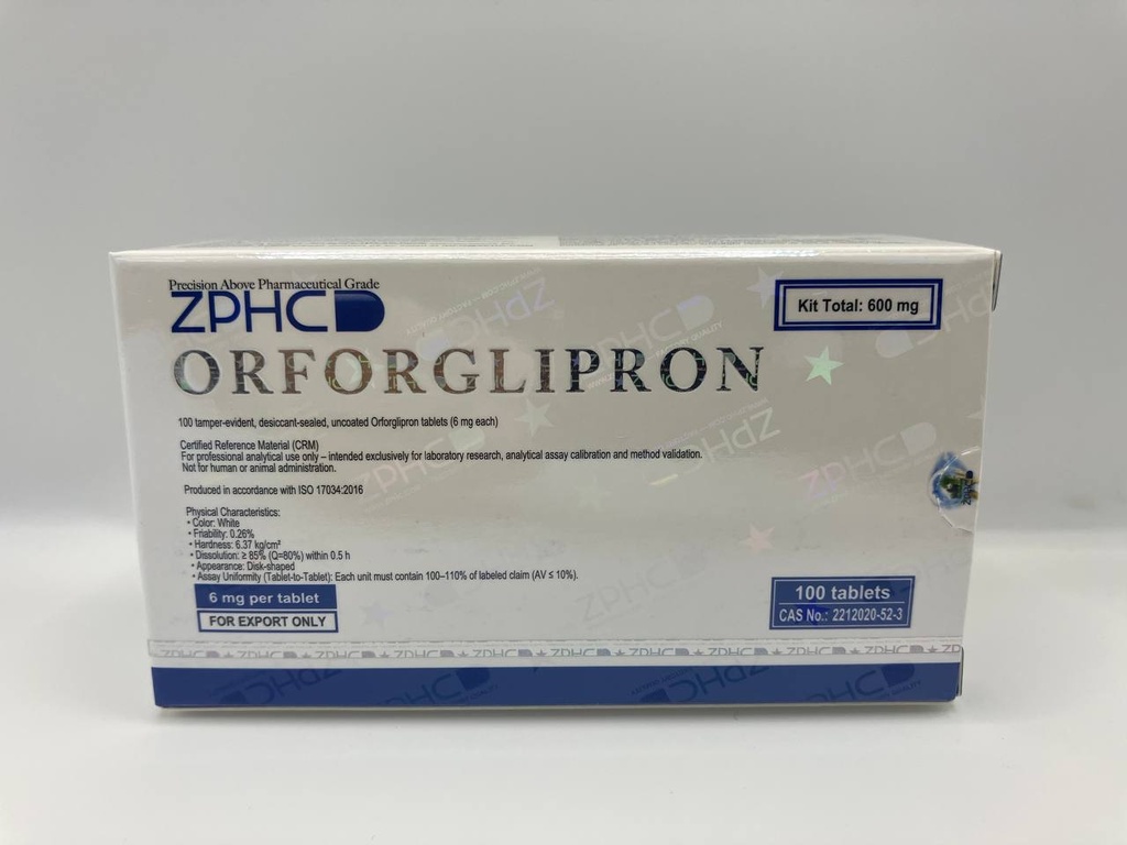 [002140223] ORFORGLIPRON - 6 MG / pill - 100 Tablets - ZPHC PHARMA